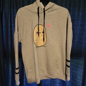 Brand new teen girls sweatshirt- cute potato?